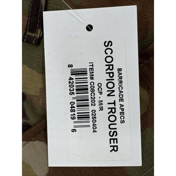 United Barricade APECS Scorpion Trousers Mens Medium Regular OCP Camo NEW - Picture 4 of 9